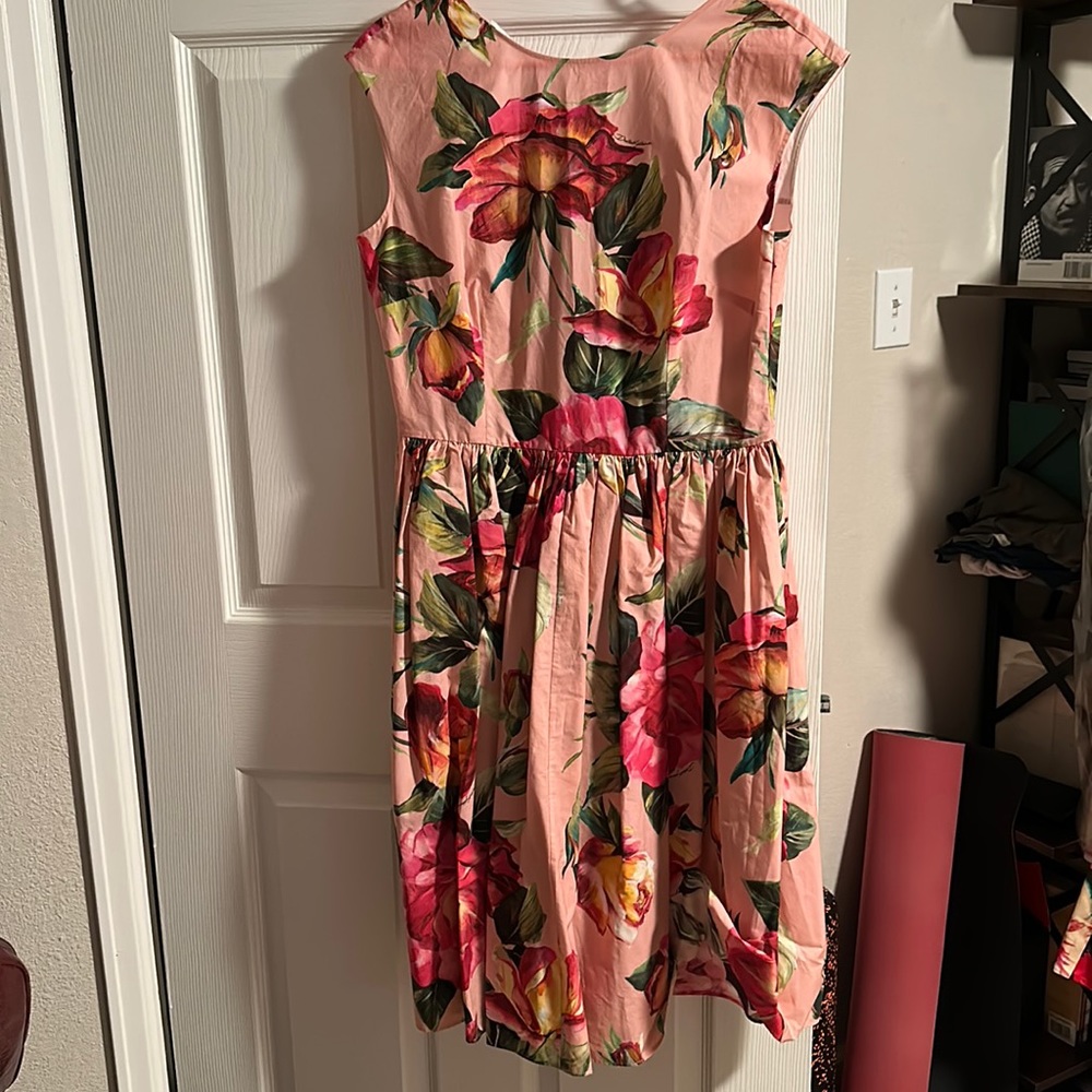 Dolce and Gabbana pink floral dress